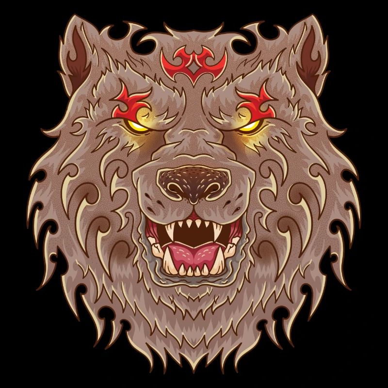 WOLF TATOO