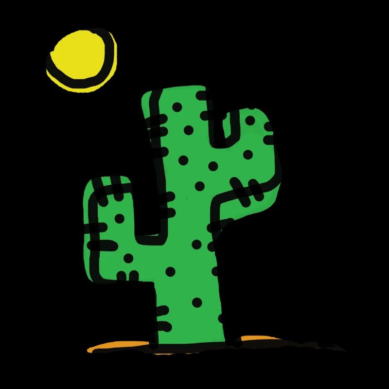 Single cactus