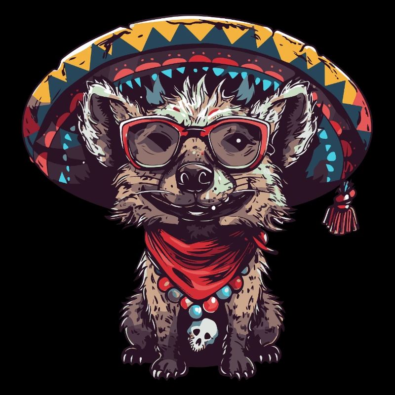 Hyena Funny Sombrero