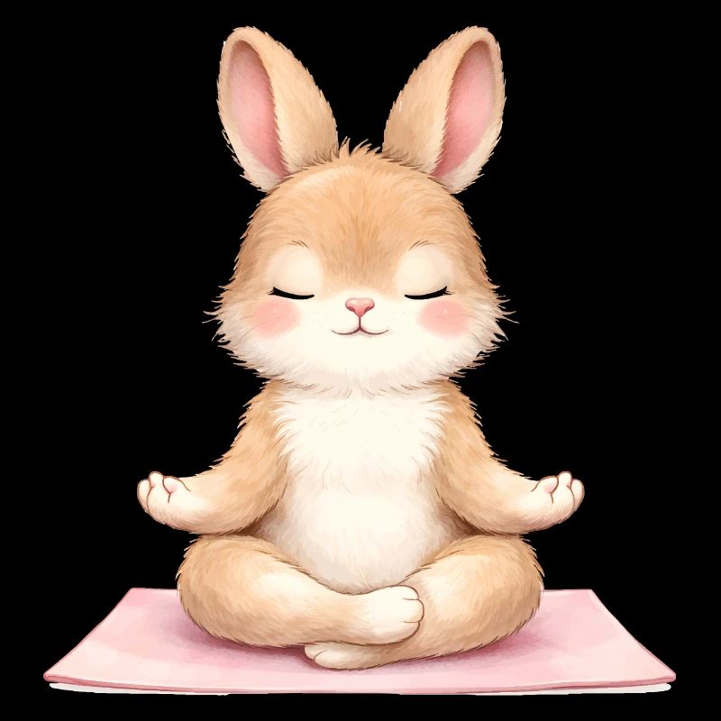 Description du lapin méditant dans le yoga