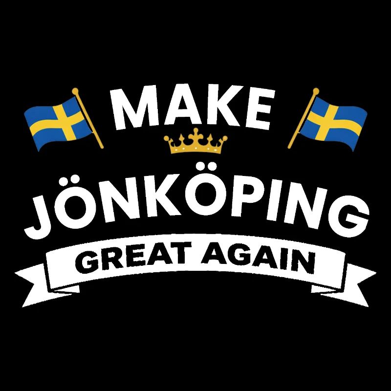 Jönköping City Crest Flag