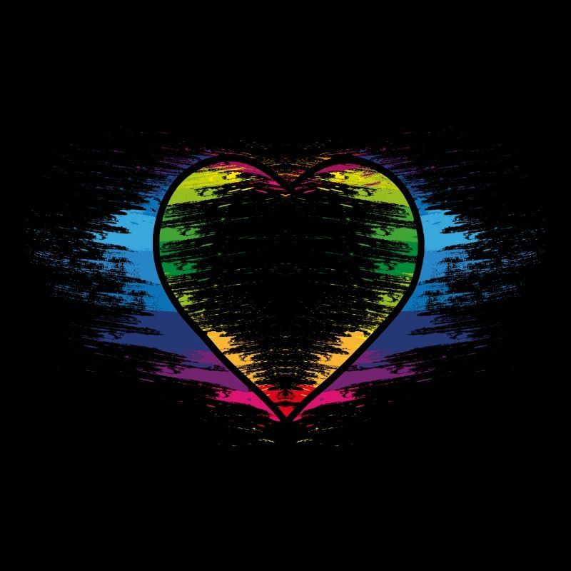 Regenbogen Herz