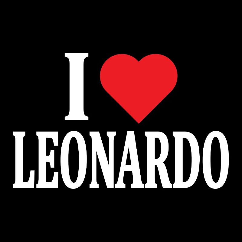 nom du t-shirt J’adore l’idée cadeau du t-shirt Leonardo