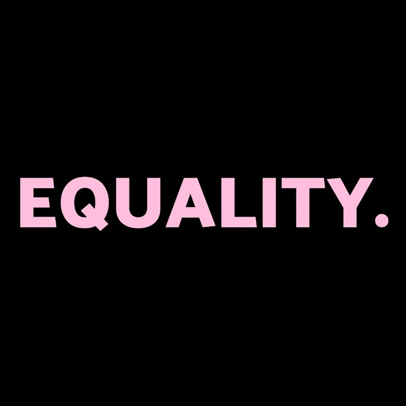 EQUALITY pink text LGBTQ Pride Month