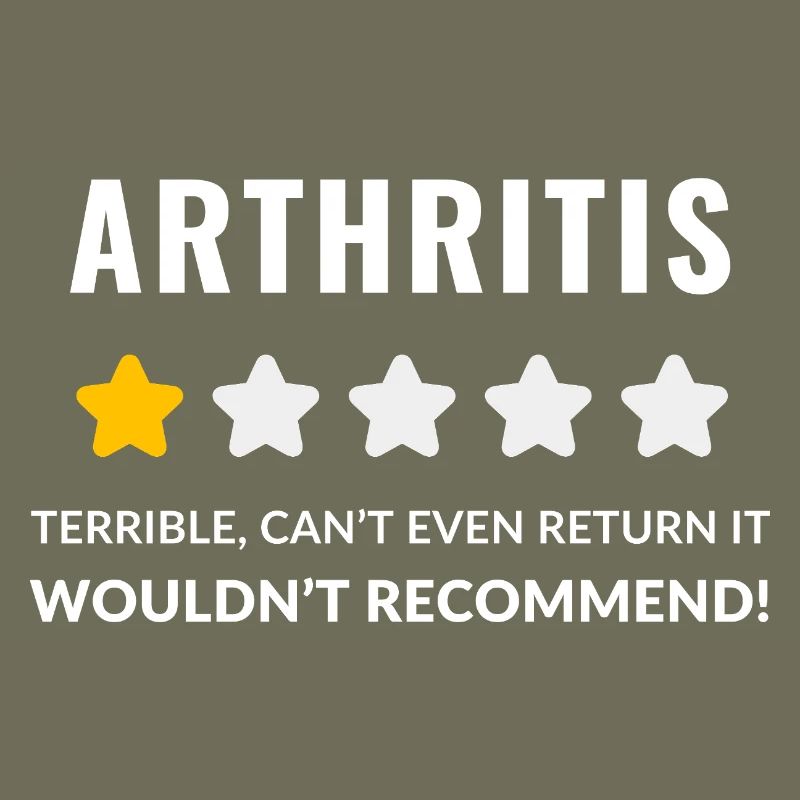 Conception typographique audacieuse pour la sensibilisation à l'arthrite