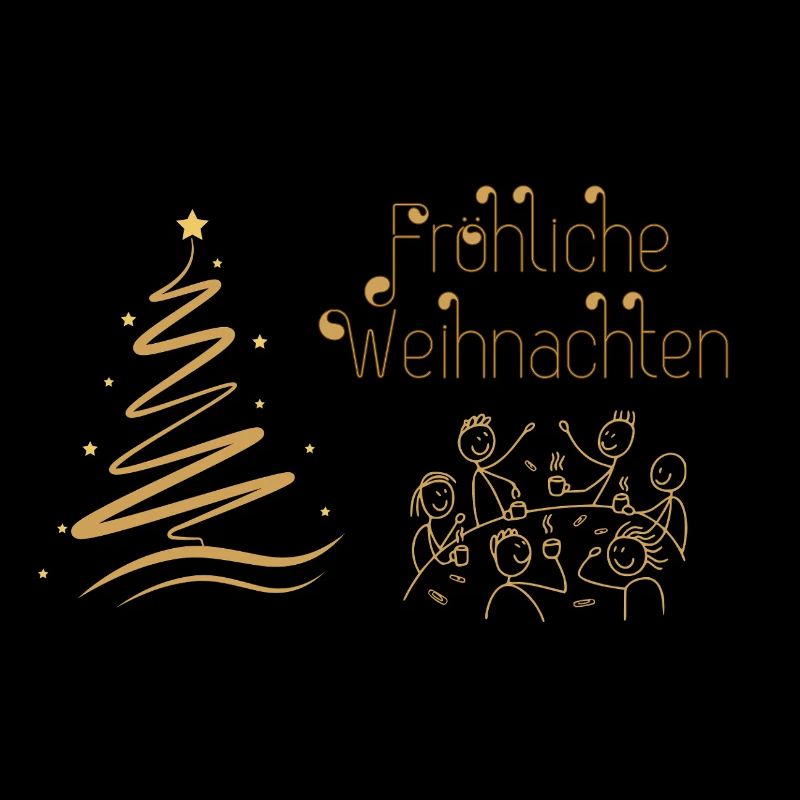 Merry Christmas convivial round in Advent