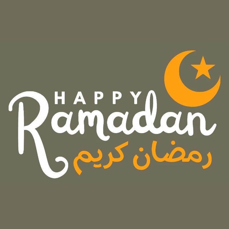 Ramadan Night Crescent Script