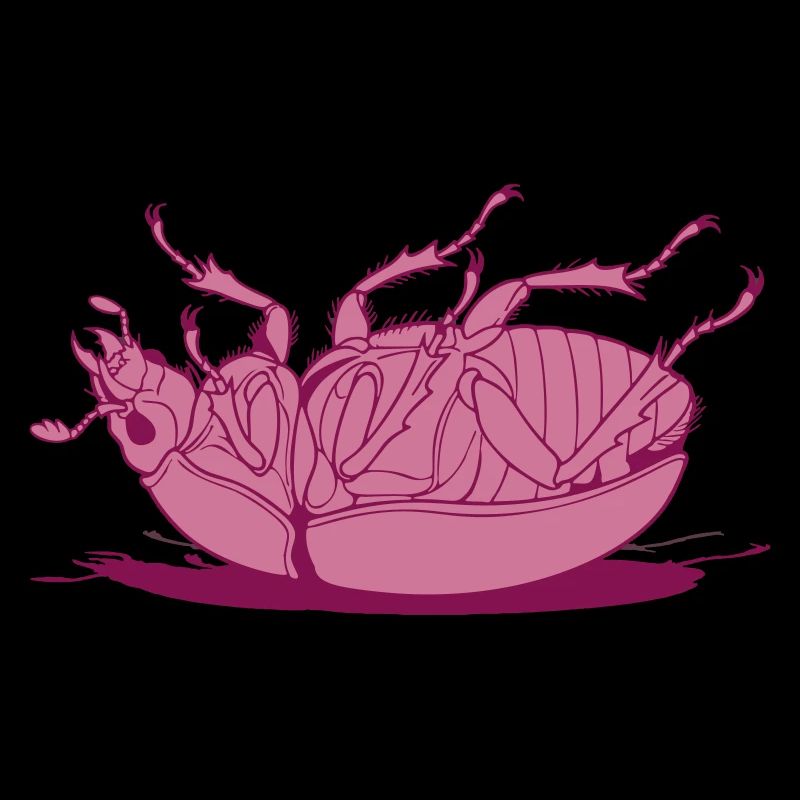 Tipped-over cockroach