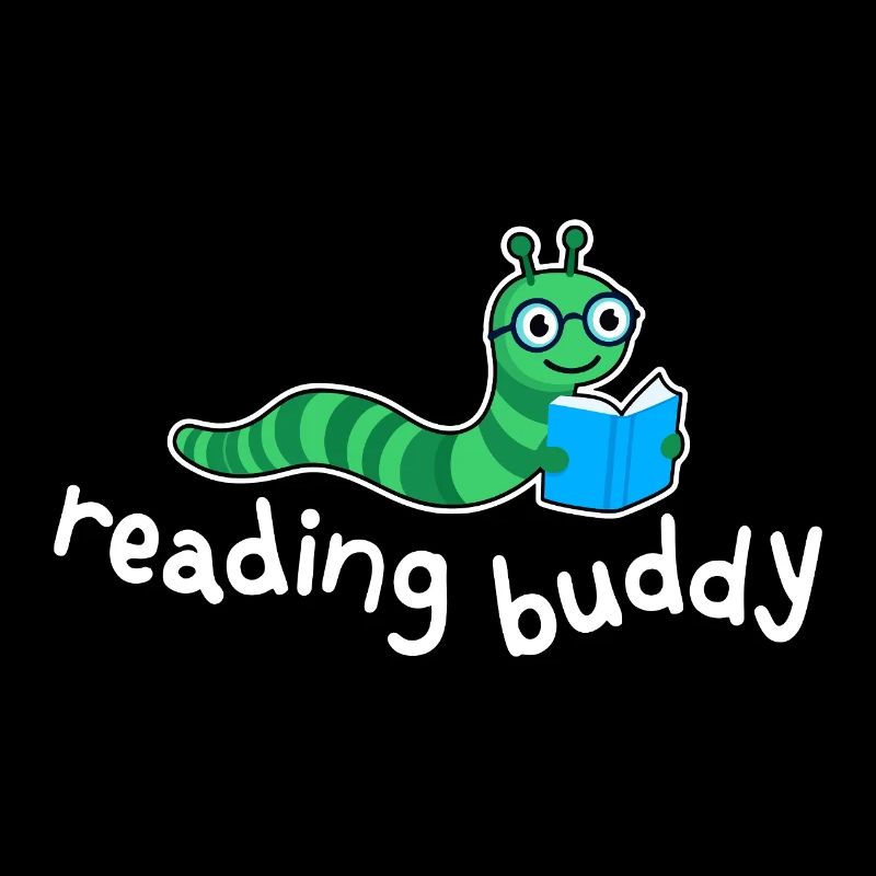 Ami de lecture Mignon rat de bibliothèque avec un livre