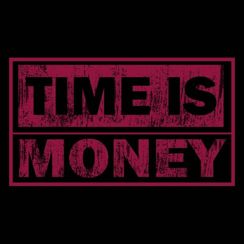 Le temps, c’est de l’argent Typographie solide