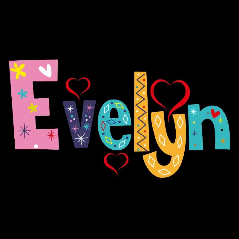 Personalisierter Evelyn-Name