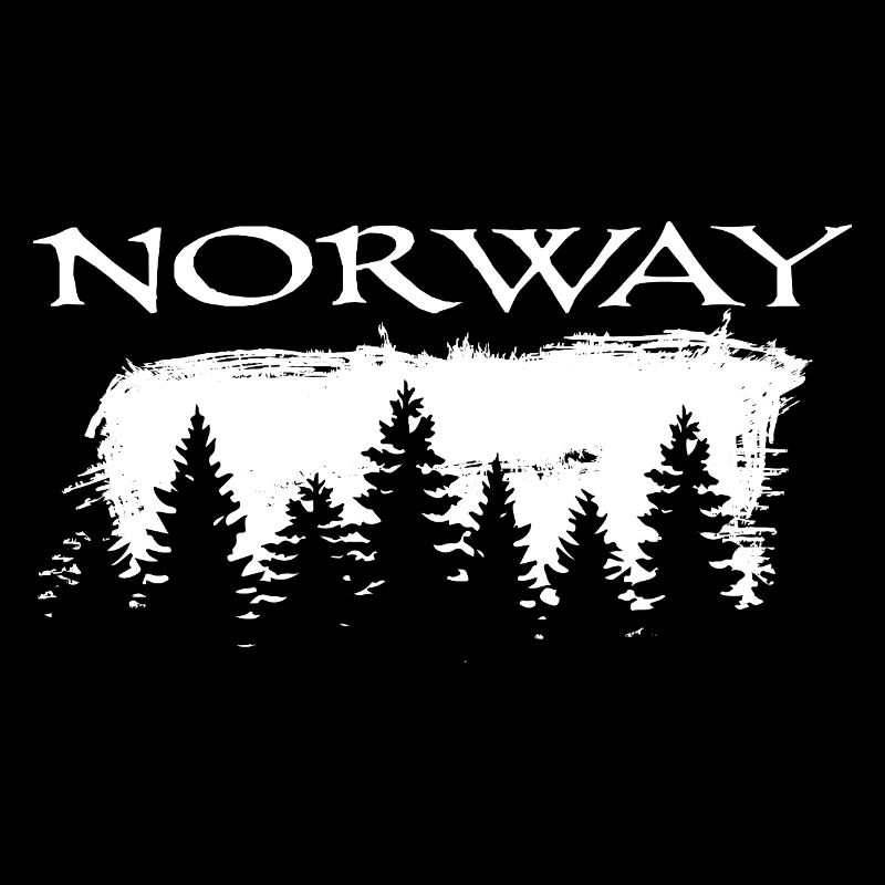 Norwegen Waldsilhouette Motiv