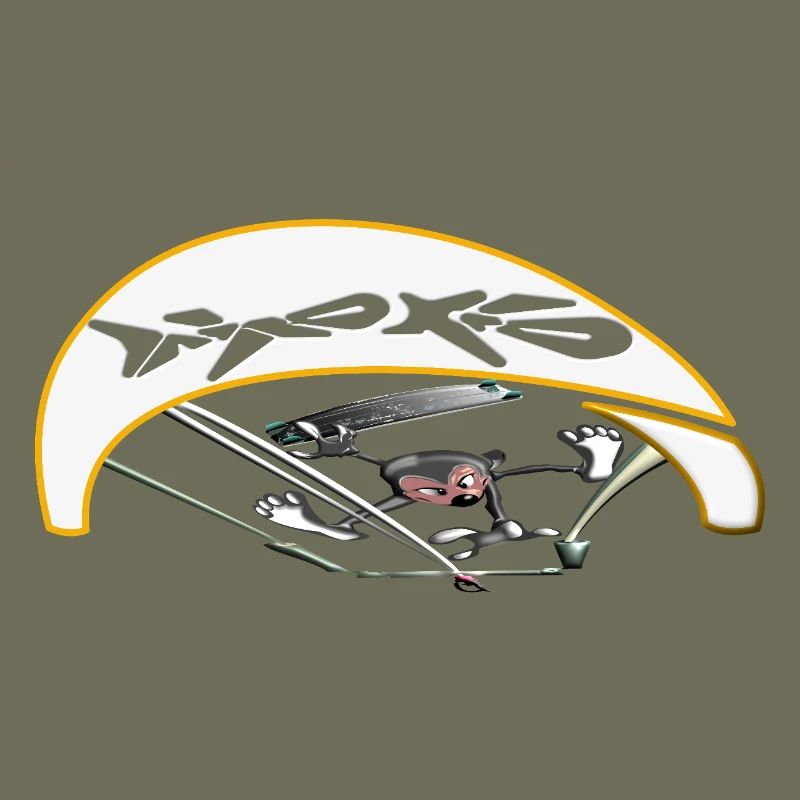 Active kiter with dynamic trajectory