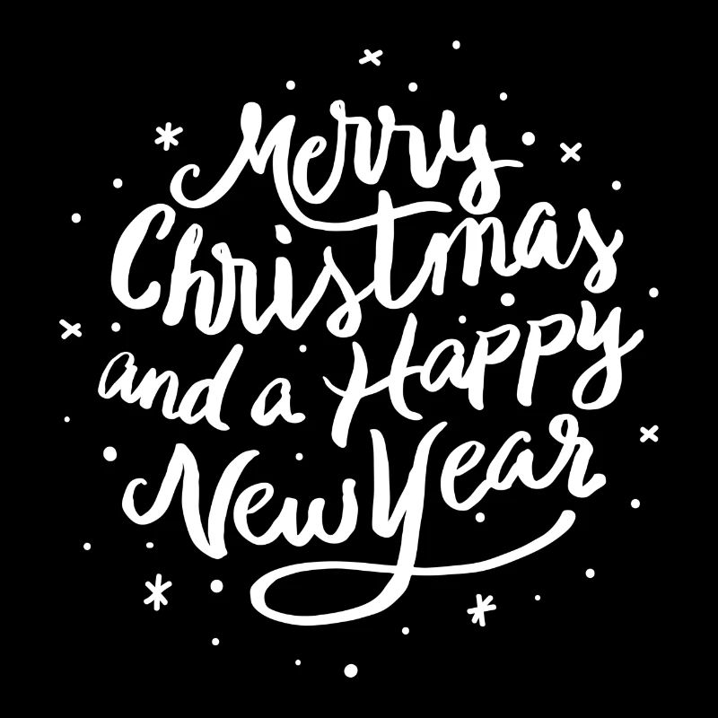Merry Christmas Happy New Year Geschenk Grüße XMAS
