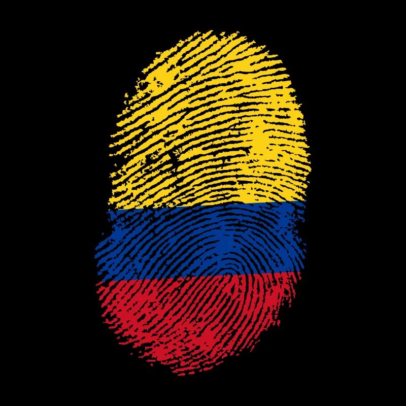 Colombie T-shirt · Drapeau · ADN · Empreintes digitales