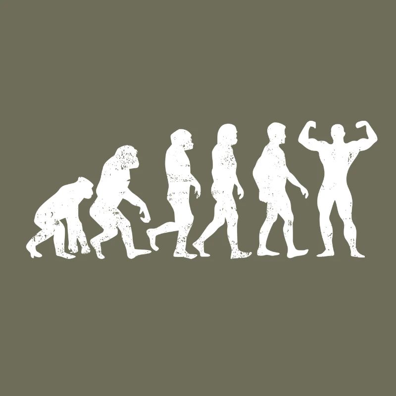 Muskelmann Evolution geschenk bodybuilder maschine