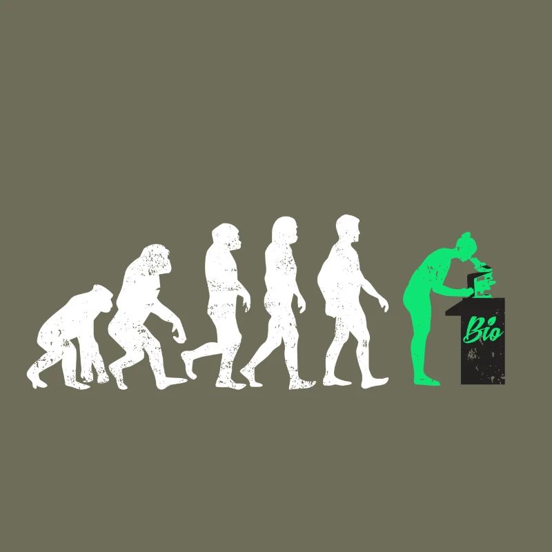 Biologe evolution geschenk beruf biologie mikro