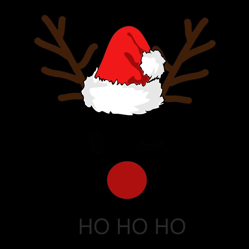 Reindeer Santa Hohoho