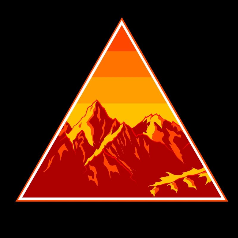 Moutains couvert de neige au coucher du soleil