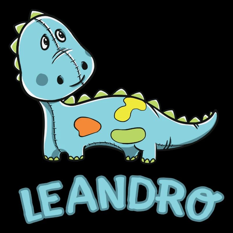 Dinosaurier lustig Kind Leandro Geschenk Geburtsta