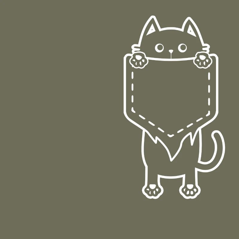 Chat mignon de poche cadeau d'amant de chat