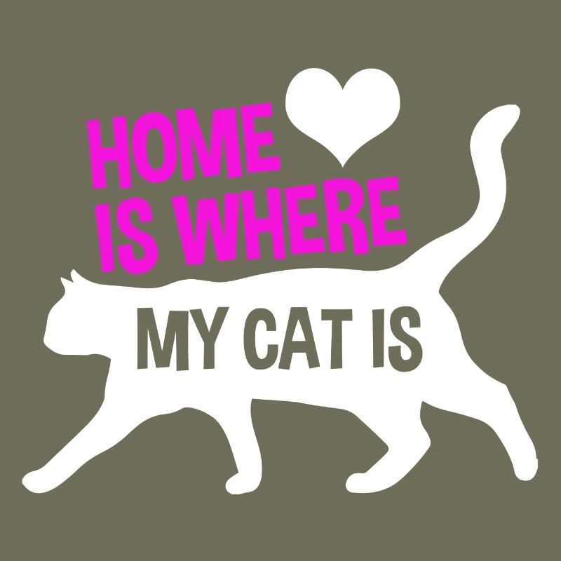 La maison est où mon chat est-cadeau d'amant de chat