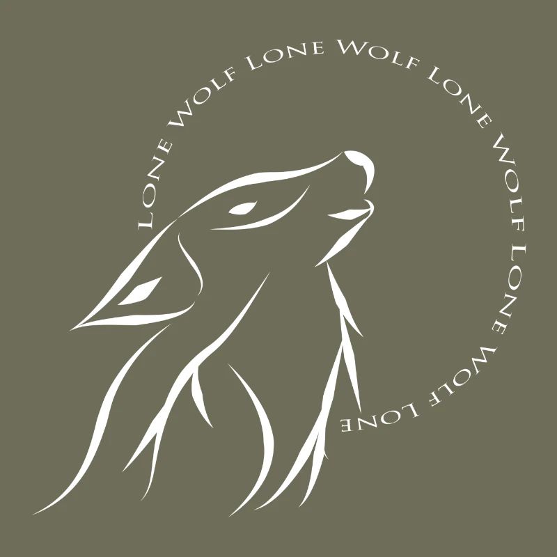 Lone wolf white