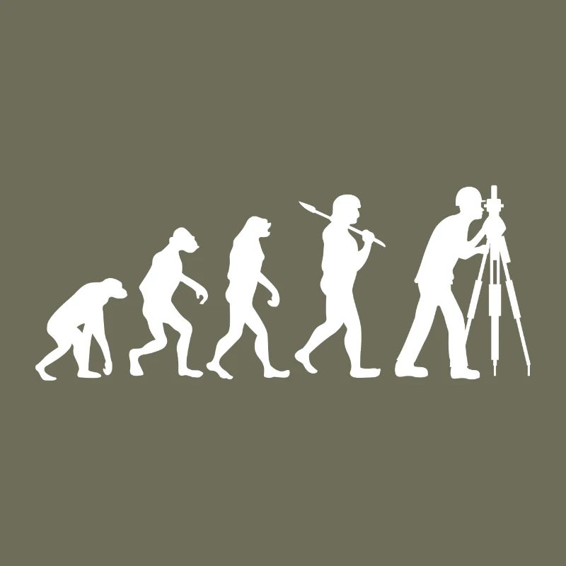 Evolution engineer surveying gift profession