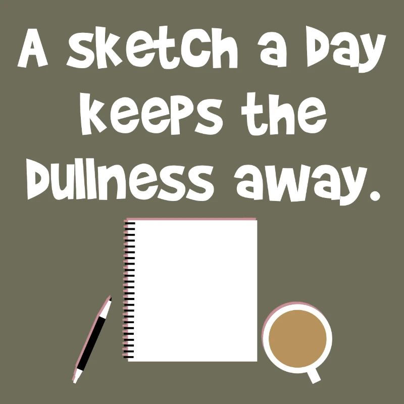Sketch day draftsman pencil saying gift idea
