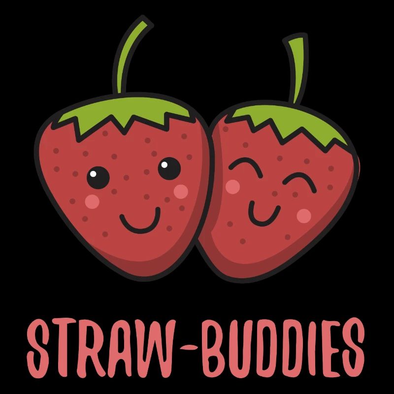 Erdbeeren beste Freunde Geschenk Freundin verliebt