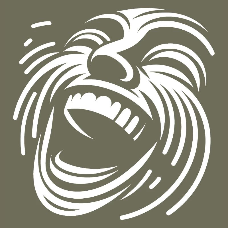 Laughing Line Face Pattern