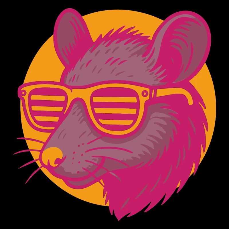 Rat with sunglasses