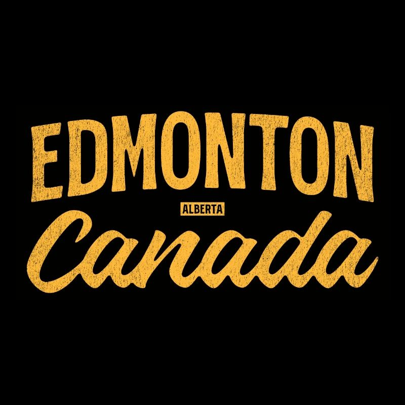 Edmonton, Alberta, Canada – Lettrage rétro