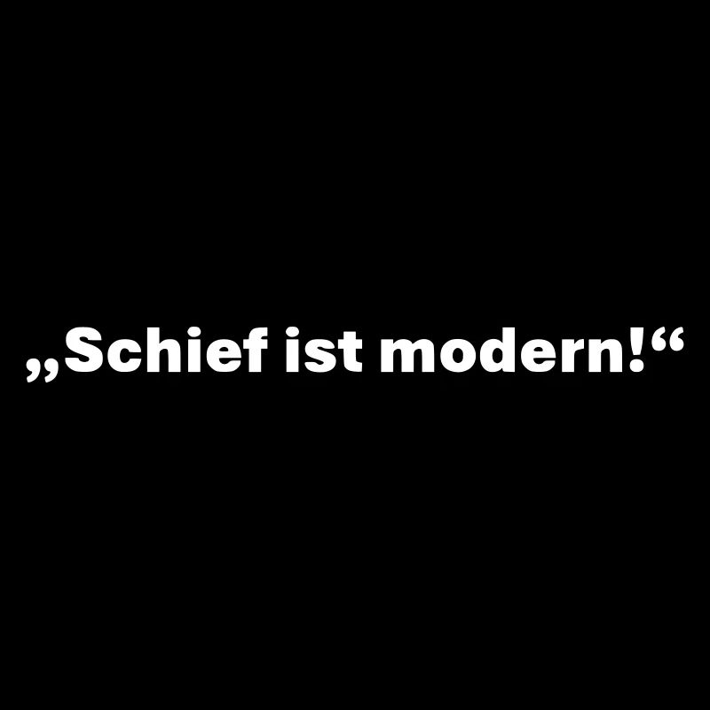 Crooked is modern