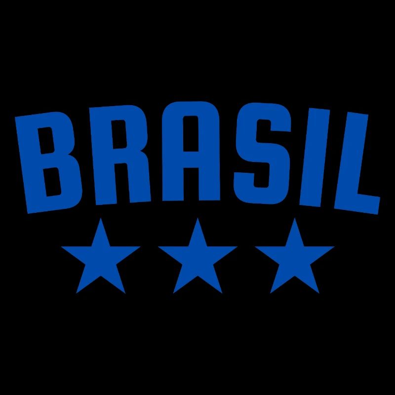 Brasilien 3 Sterne Design Blau
