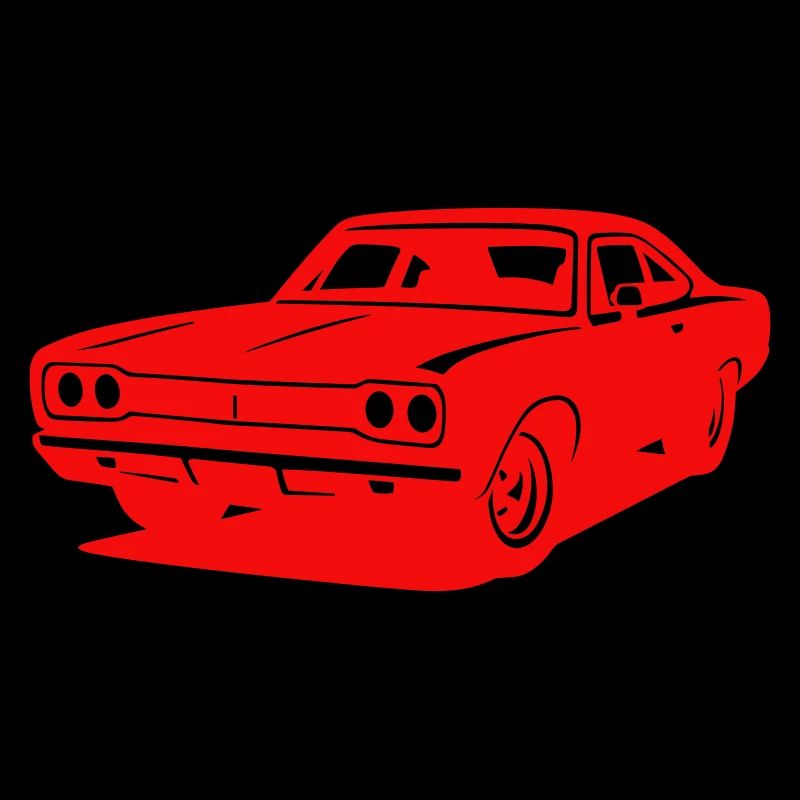 Conception de silhouette de voiture de sport rétro