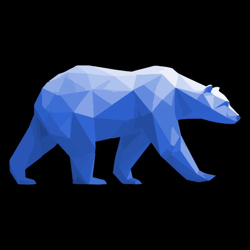 Polar Bär Polygon Eisbär Winter