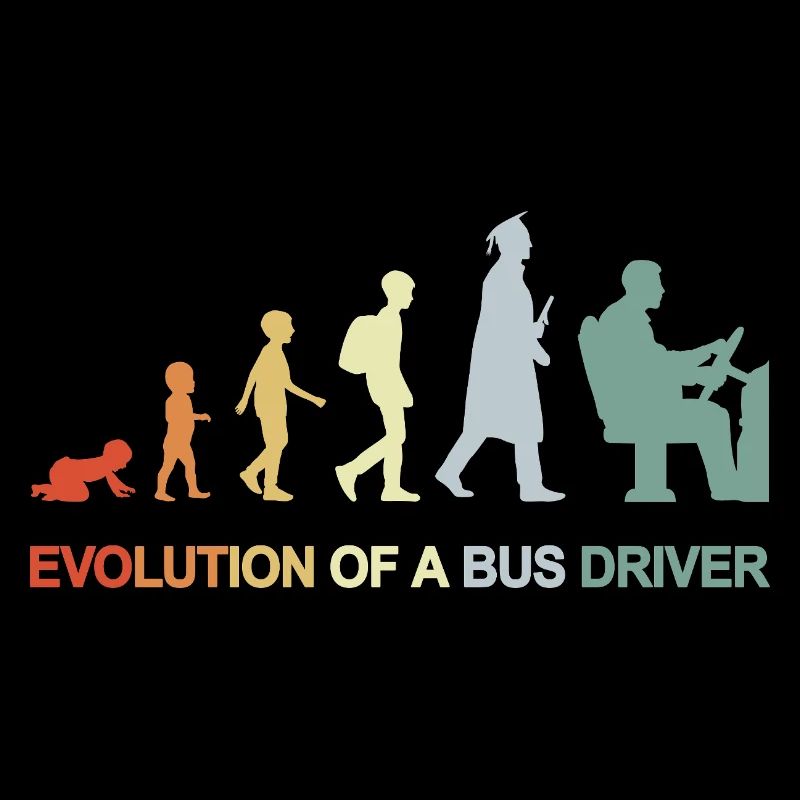 Évolution du bébé au chauffeur de bus