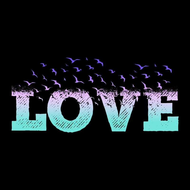 Liebe Love Herz Vögel Romantisch Ich Liebe Dich