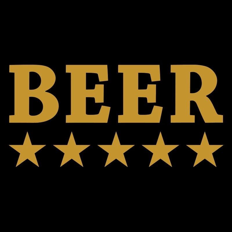 Alkoholbier mit Goldsternen
