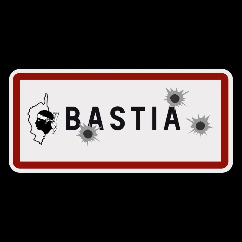Panneau d’entrée de la ville de Bastia