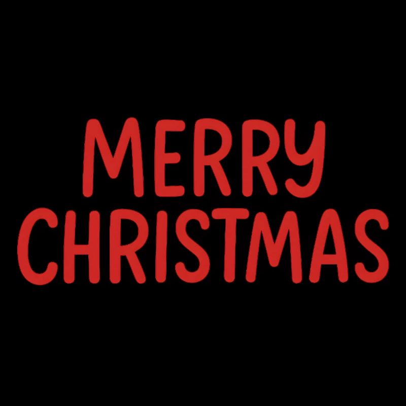 Merry Christmas Red Lettering