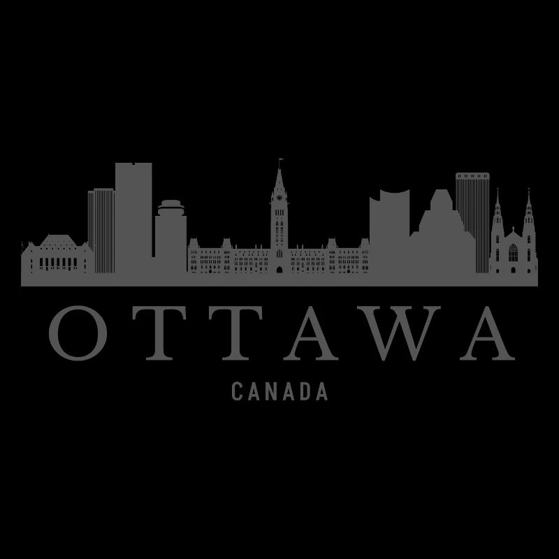Ottawa skyline Canada, Ottawa silhouette