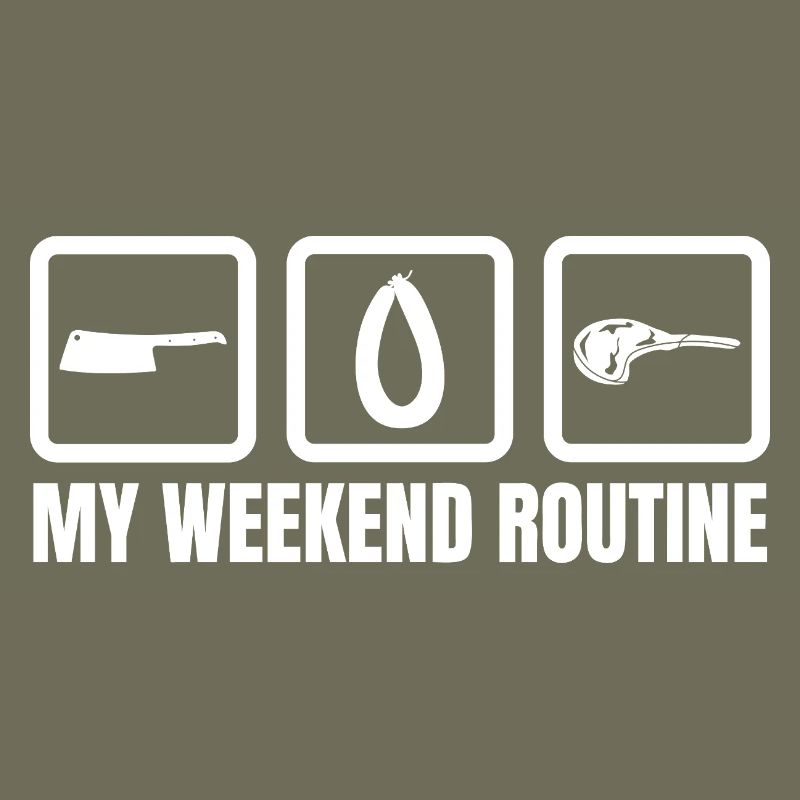 Routine du week-end chez le boucher