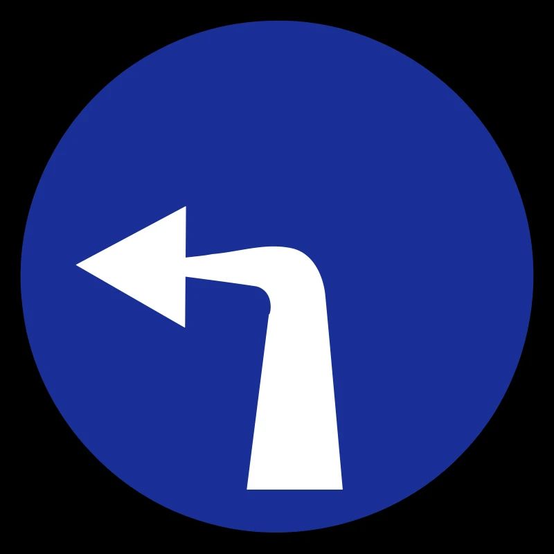 turn left sign traffic gift car idea
