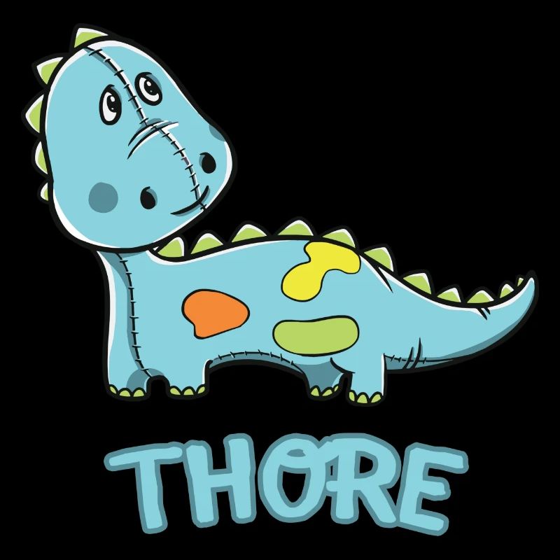 Dinosaurier lustig Kind Thore Geschenk Geburtstag