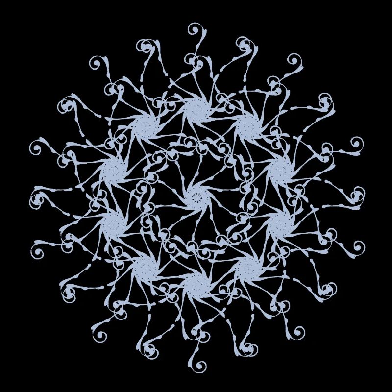 Mandala | Random patterns rotated