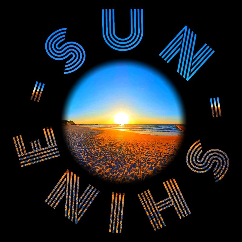 Coucher de soleil sur la plage Design