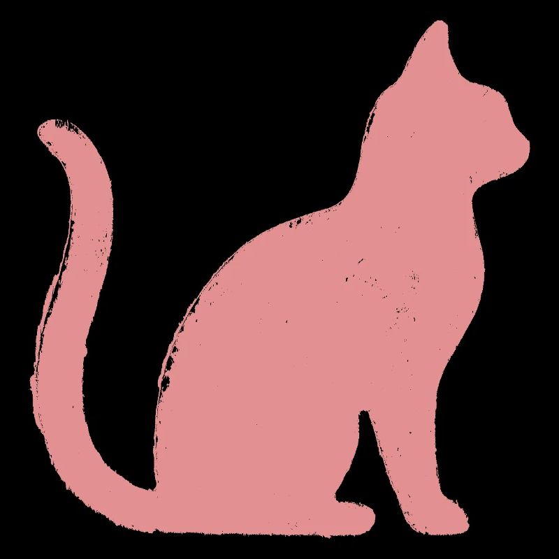 Katze Umriss - Pastell