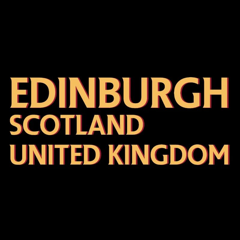 Edinburgh – Schottland Textdesign